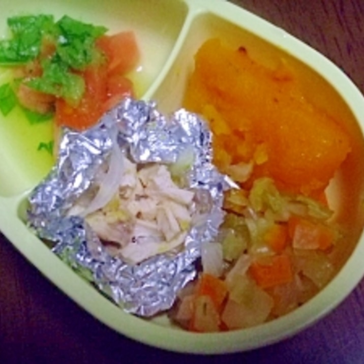 離乳食後期 鶏モモ肉のバターホイル焼き レシピ 作り方 By Nozayomi 楽天レシピ 離乳食後期 鶏モモ肉のバターホイル焼き レシピ 作り方 By Nozayomi 楽天レシピ